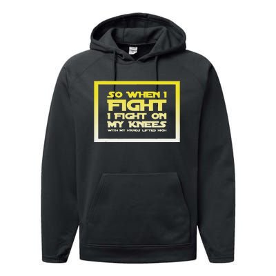 Battle Belongs To The Lord Christian Inspirational Performance Fleece Hoodie