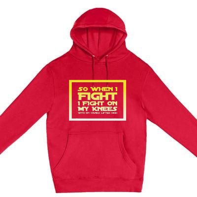 Battle Belongs To The Lord Christian Inspirational Premium Pullover Hoodie