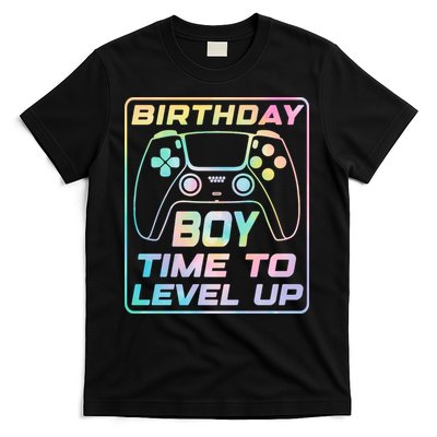 Birthday Boy Time To Level Up Funny Birthday Gamer T-Shirt