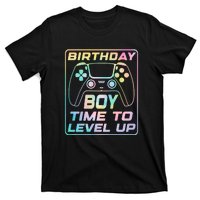 Birthday Boy Time To Level Up Funny Birthday Gamer T-Shirt