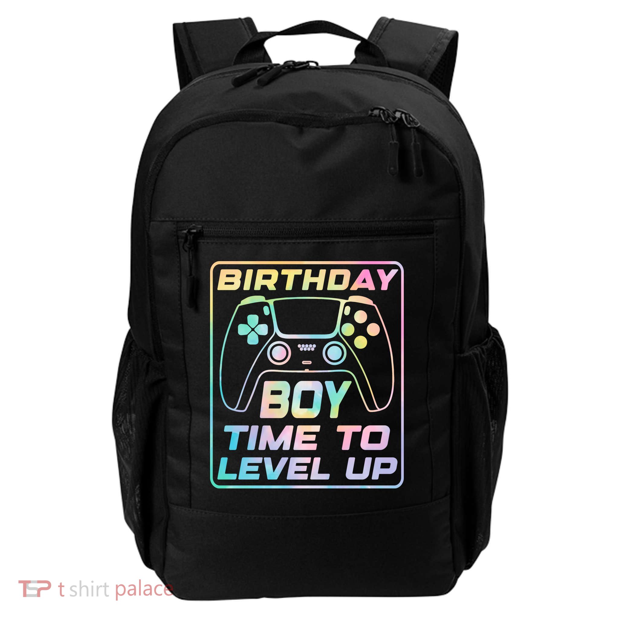 Birthday Boy Time To Level Up Funny Birthday Gamer Backpack
