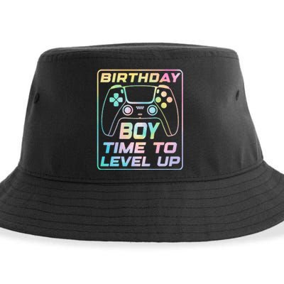 Birthday Boy Time To Level Up Funny Birthday Gamer Sustainable Bucket Hat