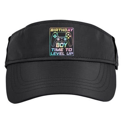 Birthday Boy Time To Level Up Funny Birthday Gamer Adult Drive Performance Visor