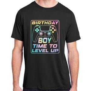 Birthday Boy Time To Level Up Funny Birthday Gamer Adult ChromaSoft Performance T-Shirt