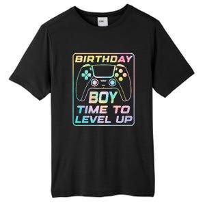 Birthday Boy Time To Level Up Funny Birthday Gamer Tall Fusion ChromaSoft Performance T-Shirt