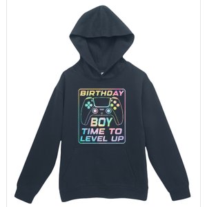 Birthday Boy Time To Level Up Funny Birthday Gamer Urban Pullover Hoodie