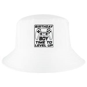 Birthday Boy Time To Level Up Funny Birthday Gamer Cool Comfort Performance Bucket Hat