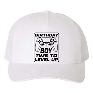 Birthday Boy Time To Level Up Funny Birthday Gamer Yupoong Adult 5-Panel Trucker Hat