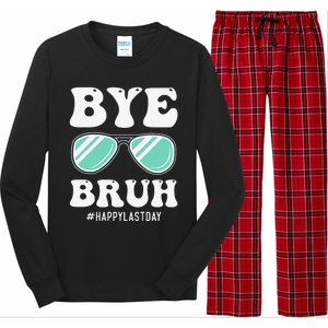 Bye Bruh Teacher Happy Last Day of School Hello Summer Funny Long Sleeve Pajama Set