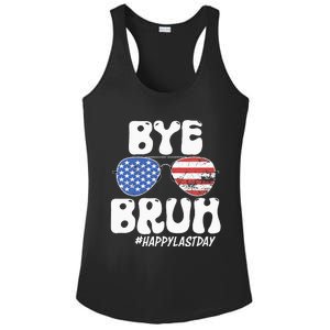 Bye Bruh Teacher Happy Last Day Of School Summer Ladies PosiCharge Competitor Racerback Tank