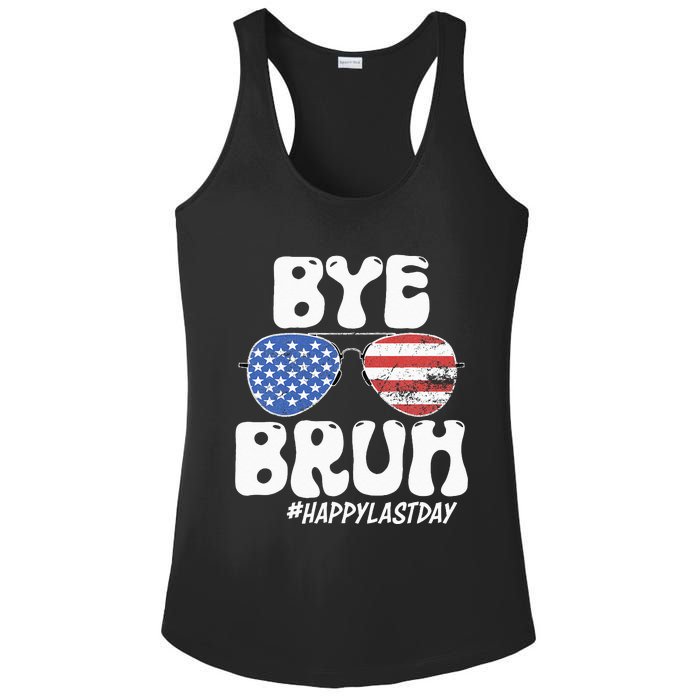 Bye Bruh Teacher Happy Last Day Of School Summer Ladies PosiCharge Competitor Racerback Tank