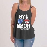 Bye Bruh Teacher Happy Last Day Of School Summer Women's Strappy Tank