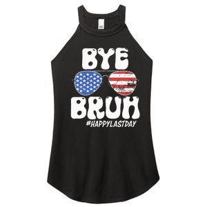 Bye Bruh Teacher Happy Last Day Of School Summer Women's Perfect Tri Rocker Tank