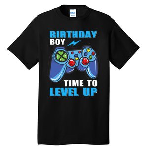 Birthday Boy Time To Level Up Video Game Boy Tall T-Shirt