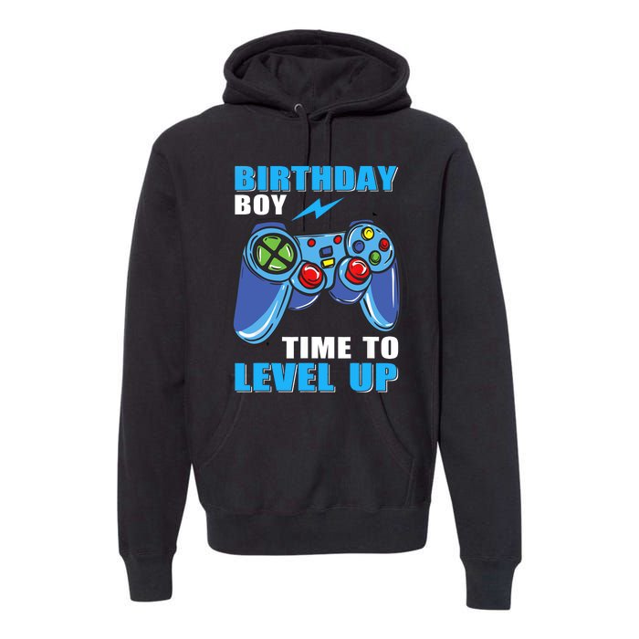 Birthday Boy Time To Level Up Video Game Boy Premium Hoodie