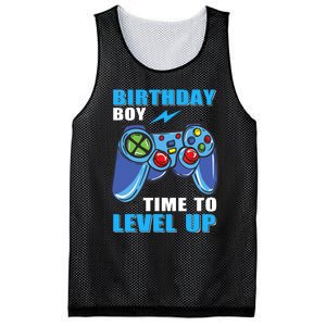 Birthday Boy Time To Level Up Video Game Boy Mesh Reversible Basketball Jersey Tank