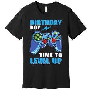 Birthday Boy Time To Level Up Video Game Boy Premium T-Shirt