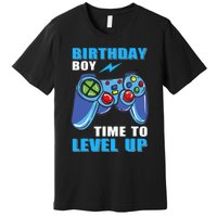 Birthday Boy Time To Level Up Video Game Boy Premium T-Shirt