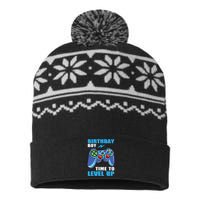 Birthday Boy Time To Level Up Video Game Boy USA-Made Snowflake Beanie