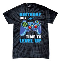 Birthday Boy Time To Level Up Video Game Boy Tie-Dye T-Shirt