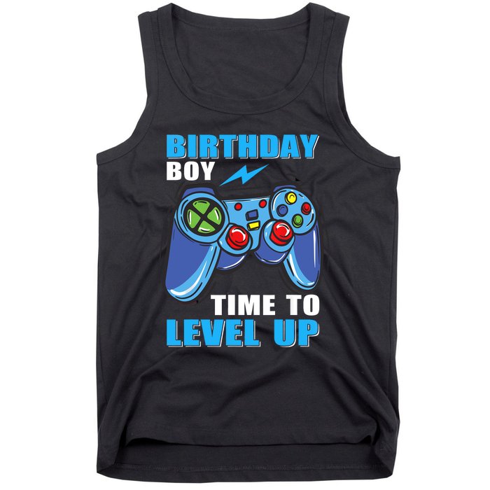 Birthday Boy Time To Level Up Video Game Boy Tank Top