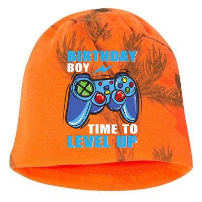 Birthday Boy Time To Level Up Video Game Boy Kati - Camo Knit Beanie