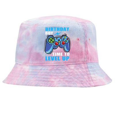 Birthday Boy Time To Level Up Video Game Boy Tie-Dyed Bucket Hat