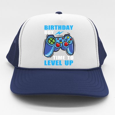 Birthday Boy Time To Level Up Video Game Boy Trucker Hat