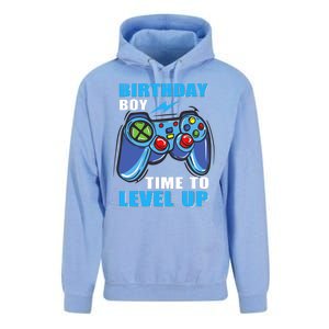 Birthday Boy Time To Level Up Video Game Boy Unisex Surf Hoodie