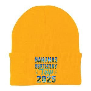 Bahamas Birthday Trip Vacation 2025 Party Cruise Crew Knit Cap Winter Beanie