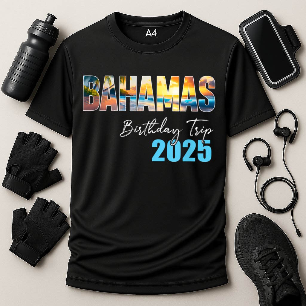 Bahamas Birthday Trip 2025 Vacation Party Crew Cruise Cooling Performance Crew T-Shirt