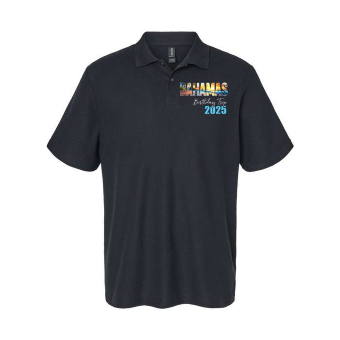 Bahamas Birthday Trip 2025 Vacation Party Crew Cruise Softstyle Adult Sport Polo