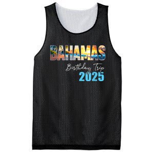 Bahamas Birthday Trip 2025 Vacation Party Crew Cruise Mesh Reversible Basketball Jersey Tank