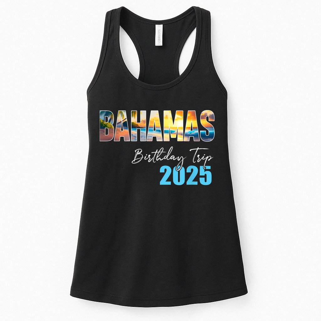 Bahamas Birthday Trip 2025 Vacation Party Crew Cruise Womens Tank Top