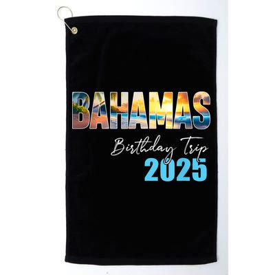 Bahamas Birthday Trip 2025 Vacation Party Crew Cruise Golf Towel