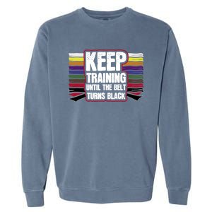 Black Belt Training Martial Arts Taekwondo Gift Idea Great Gift Garment-Dyed Sweatshirt