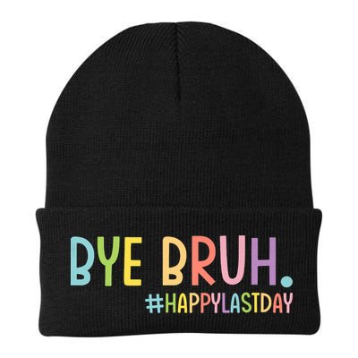 Bye Bruh Teacher Happy Last Day Of School Hello Summer Funny Beanie