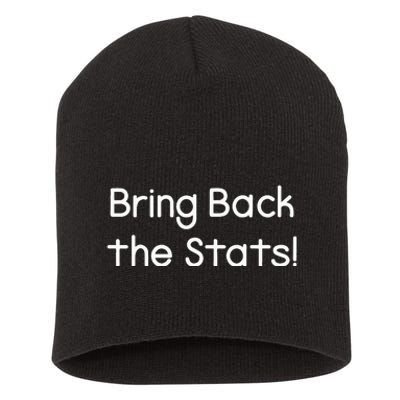 Bring Back The Stats Short Acrylic Beanie