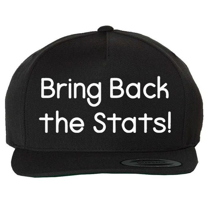 Bring Back The Stats Wool Snapback Cap