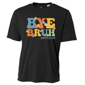 Bye Bruh Teacher Happy Last Day of School Hello Summer Funny Cooling Performance Crew T-Shirt