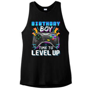 Birthday Boy Time To Level Up Video Game Birthday Gift Boy Ladies PosiCharge Tri-Blend Wicking Tank