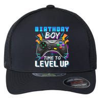 Birthday Boy Time To Level Up Video Game Birthday Gift Boy Flexfit Unipanel Trucker Cap