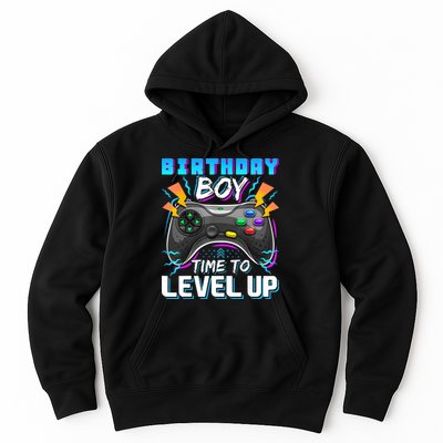 Birthday Boy Time To Level Up Video Game Birthday Gift Boy Hoodie