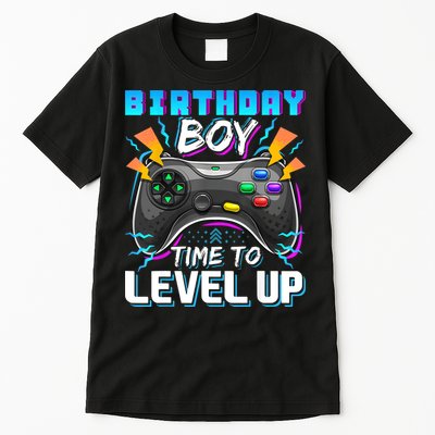 Birthday Boy Time To Level Up Video Game Birthday Gift Boy Tall T-Shirt