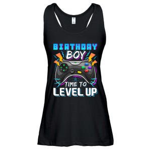 Birthday Boy Time To Level Up Video Game Birthday Gift Boy Ladies Essential Flowy Tank