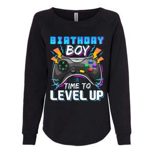 Birthday Boy Time To Level Up Video Game Birthday Gift Boy Womens California Wash Sweatshirt