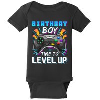 Birthday Boy Time To Level Up Video Game Birthday Gift Boy Baby Bodysuit