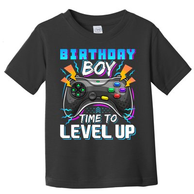 Birthday Boy Time To Level Up Video Game Birthday Gift Boy Toddler T-Shirt