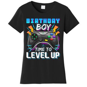 Birthday Boy Time To Level Up Video Game Birthday Gift Boy Women's T-Shirt