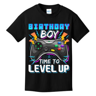 Birthday Boy Time To Level Up Video Game Birthday Gift Boy Kids T-Shirt